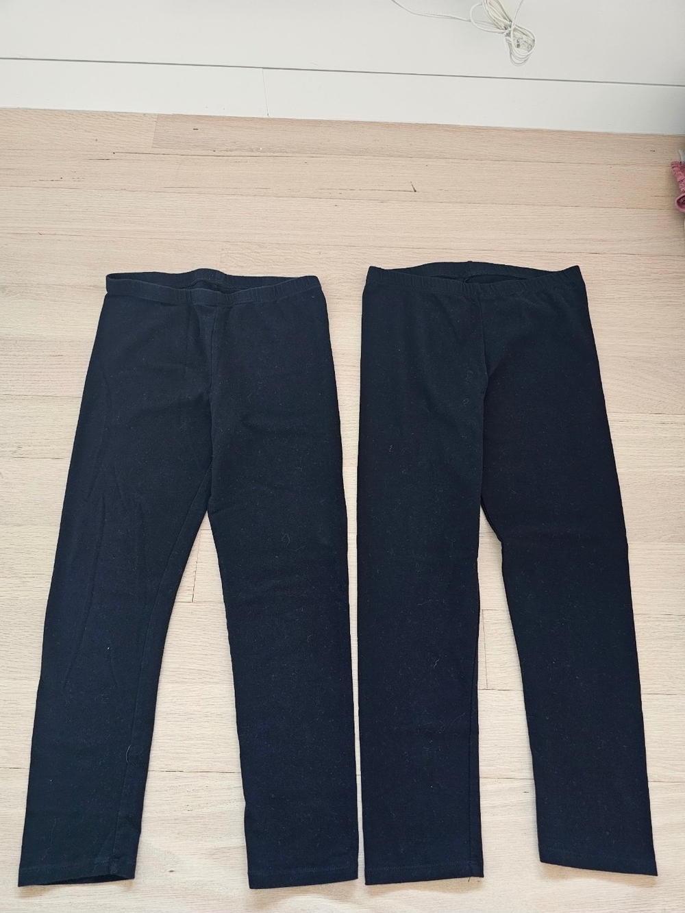 Black Stretch Leggings - 2 Pair Comfortable Everyday Bottoms